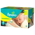 thumbnail image 1 of Pampers Swaddlers Newborn Diapers Size 1, 100 Count, 1 of 9