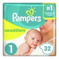 Pampers Swaddlers Newborn Baby Dry Diapers Size 1, 32 Count - Walmart.com