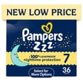 thumbnail image 1 of Pampers Swaddlers Overnight Zzz Baby Diapers Size 7, 36 Count (Select for More Options), 1 of 15
