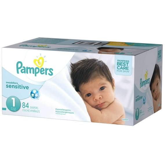Pampers Swaddlers Sensitive Diapers (Choose Size and Count)
