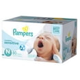 thumbnail image 1 of Pampers Swaddlers Sensitive Newborn Diapers Size 0 80 count, 1 of 10
