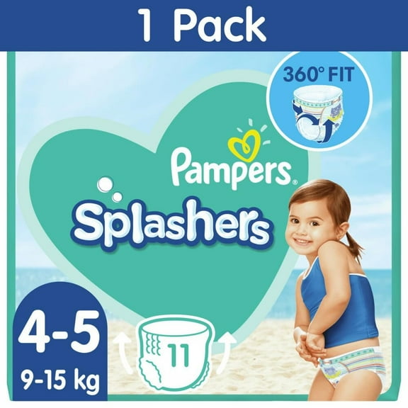 Pampers Swim Nappies Splashers Size 4 5 Carry Pack