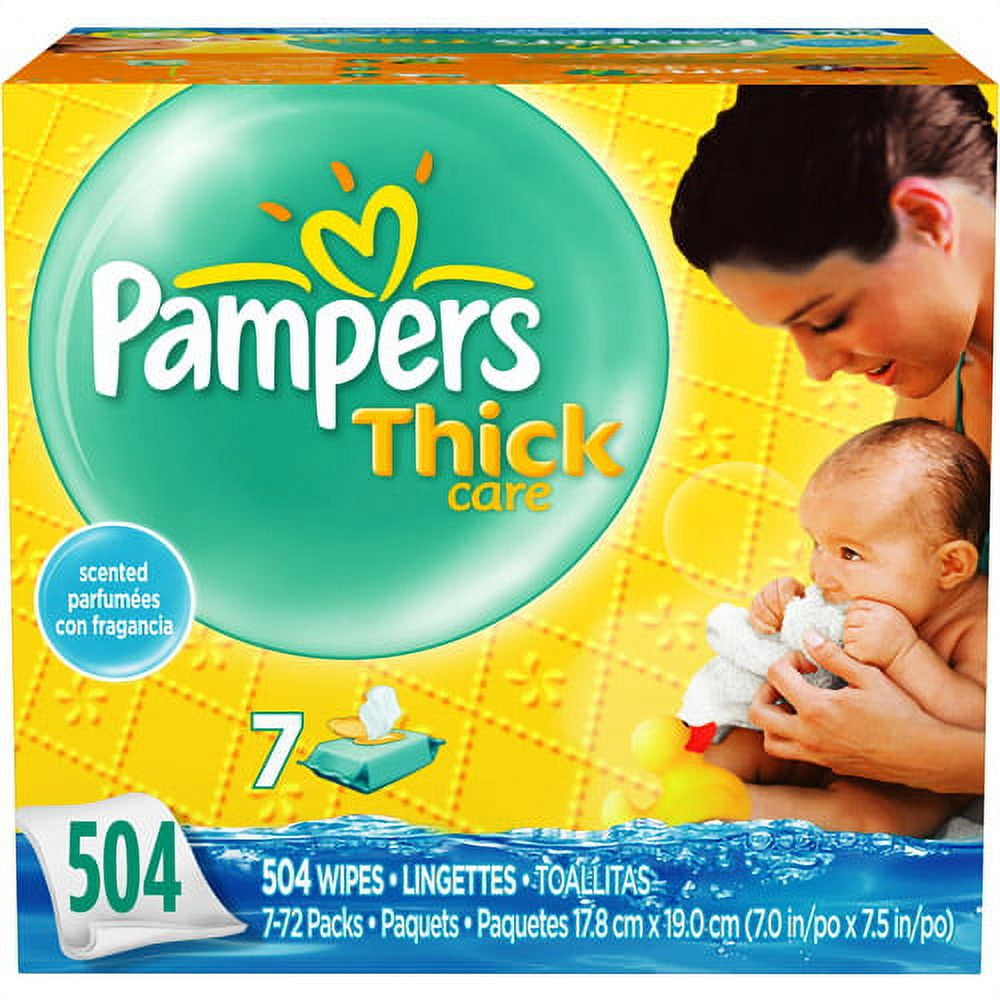 Pampers Thick Care Baby Wipes, Baby Wipes _504 count) - Walmart.com
