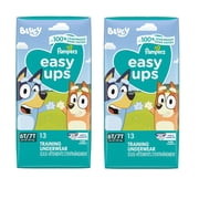 Pampers Training Pants - Easy Ups Boys & Girls Bluey - Size 6T-7T, 13 Count, Childrens Potty Underwear 2 Pack