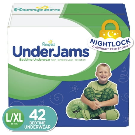 Pampers UnderJams Bedtime Underwear Boys, Size L/XL, 42 Ct