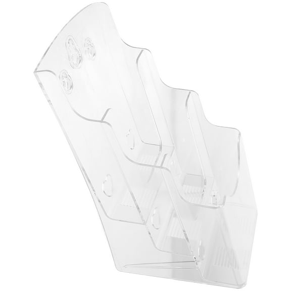 Pamplet Holders Pamphlet Display Folding Rack File Rack 23.5X12.5cm Transparent