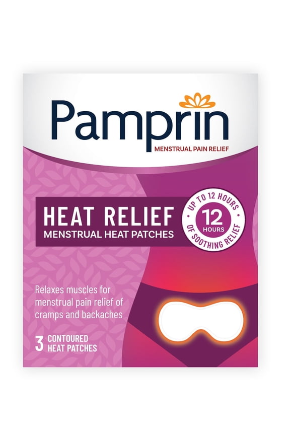 Heat Relief Menstrual Heat Patches, 3 count