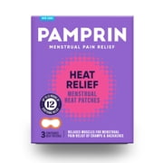 Pamprin Heat Relief Menstrual Heat Patches, 3 count