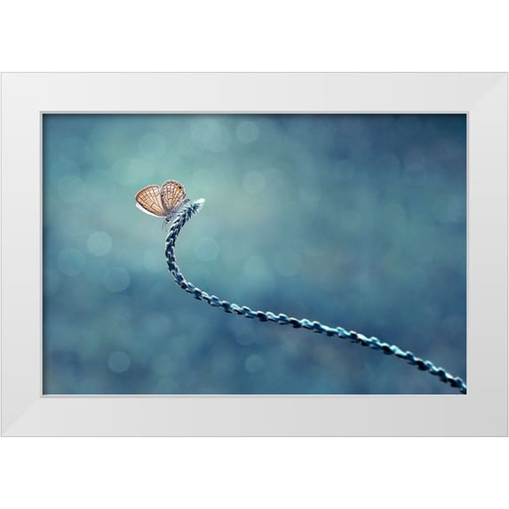 Pamungkas, Edy 14x11 White Modern Wood Framed Museum Art Print Titled - Sendiri Lagi