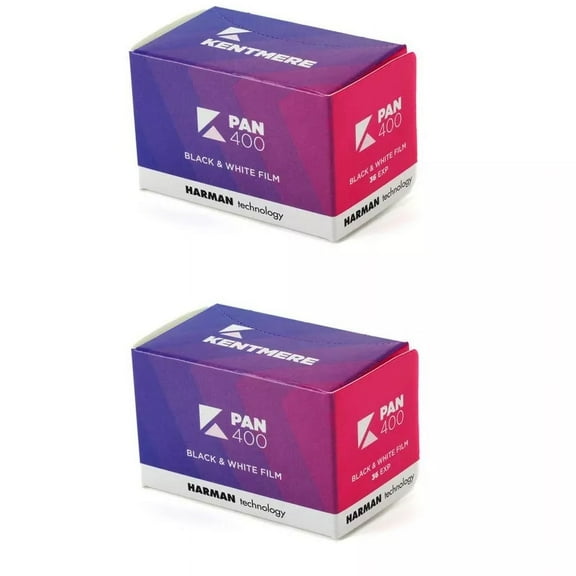 Pan 400 36 Exposure Black and White 35mm Film - High-Quality Film for Photography (2 Roll)