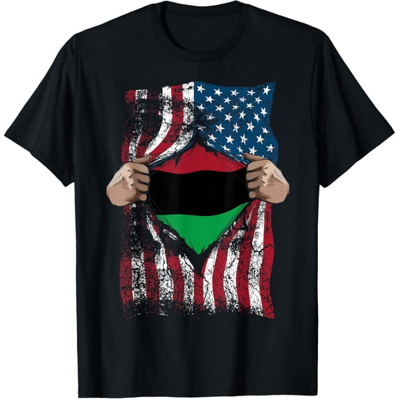 Pan African Unia Flag Shirt | Loyal Afro-Americans USA Gift T-Shirt