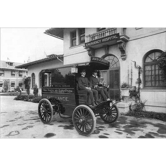 Pan-American Exposition Ambulance- Fine Art Canvas Print (20" x 30")