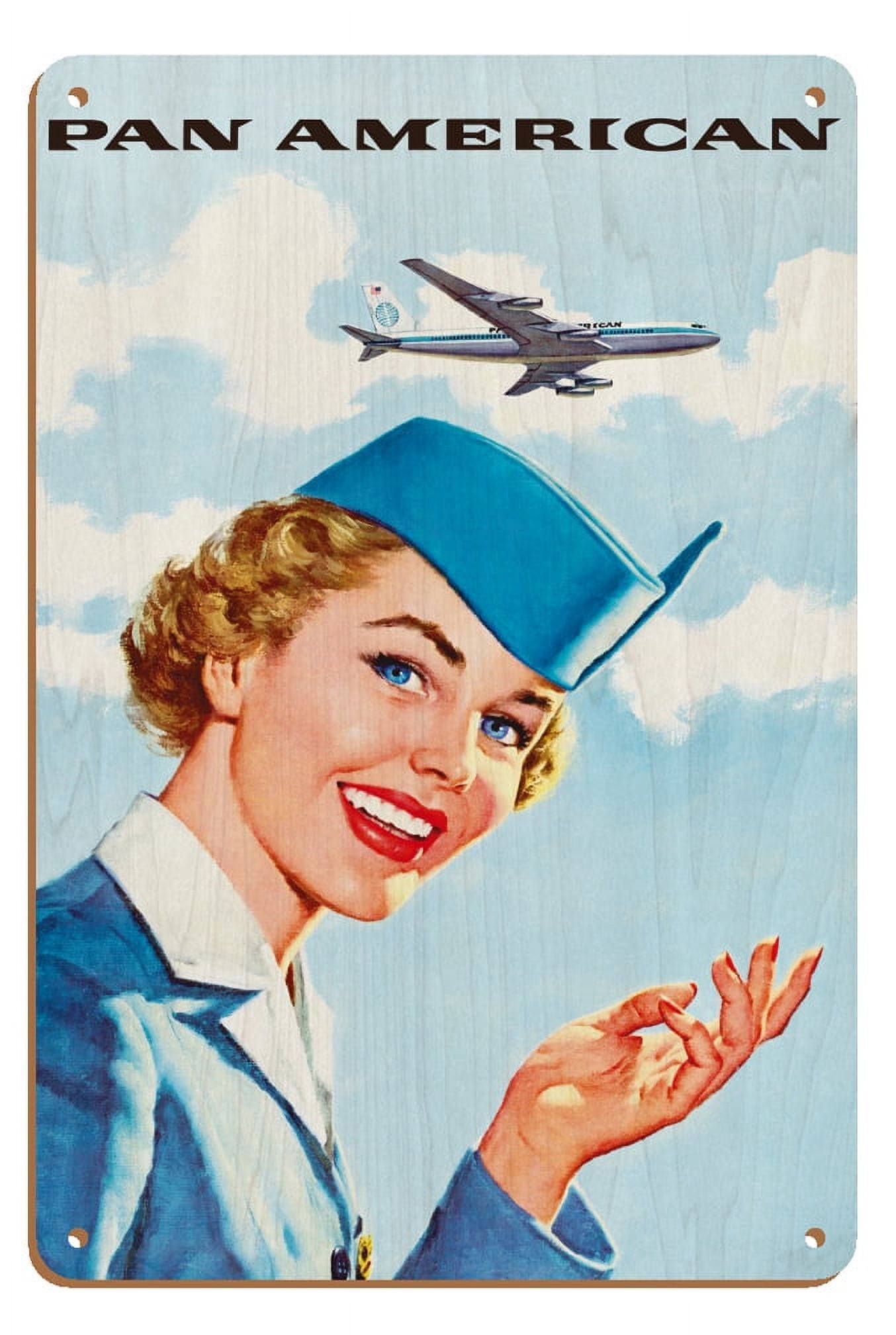 Pan American World Airways - Airline Stewardess - Vintage Airline