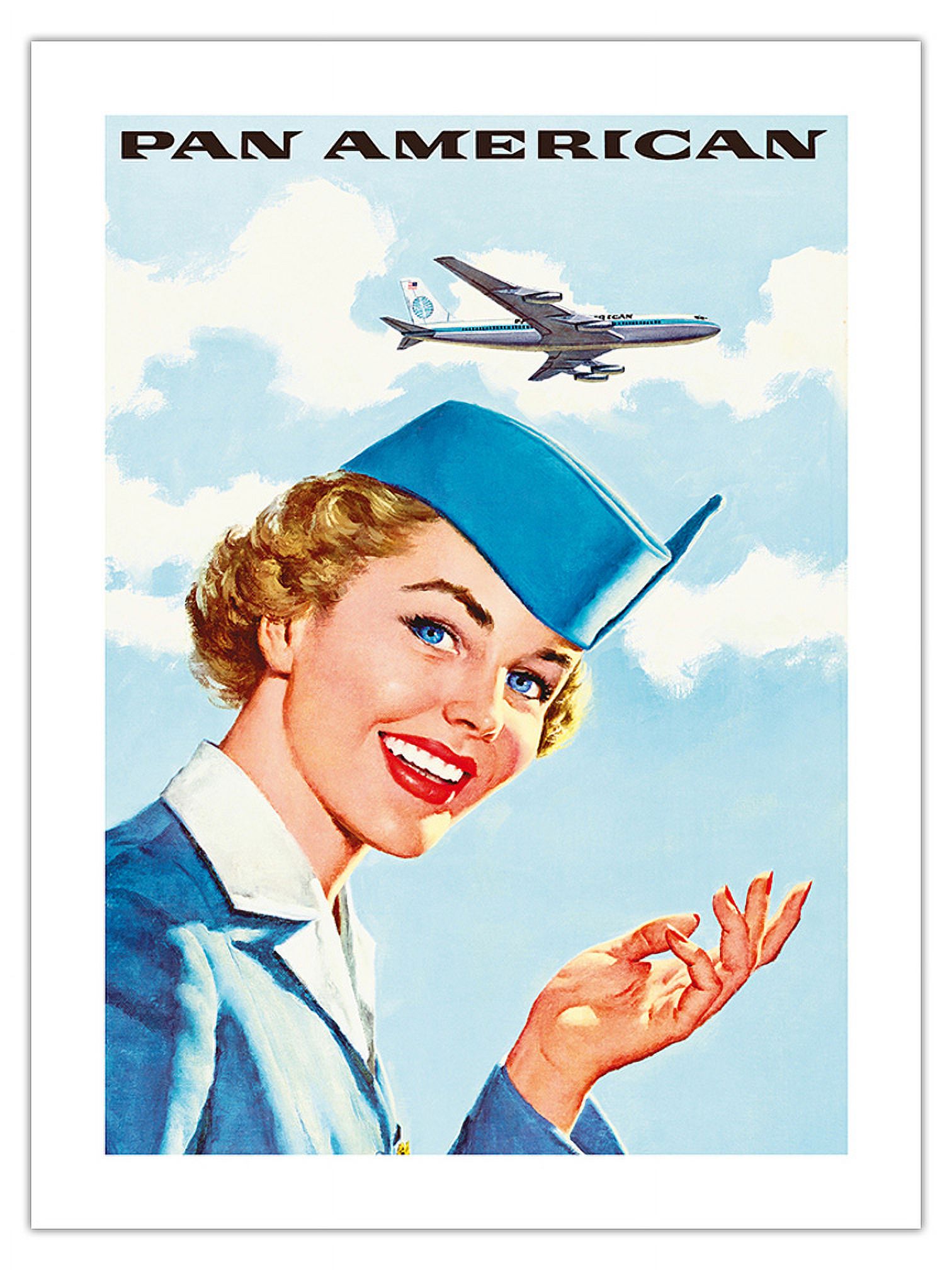 Pan American World Airways - Airline Stewardess - Vintage Airline