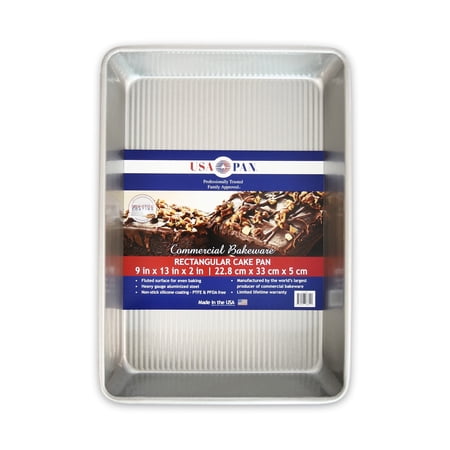 Pan Bakeware Seamless Nonstick 9 Inch x 13 Inch Cake Pan, Aluminized Steel