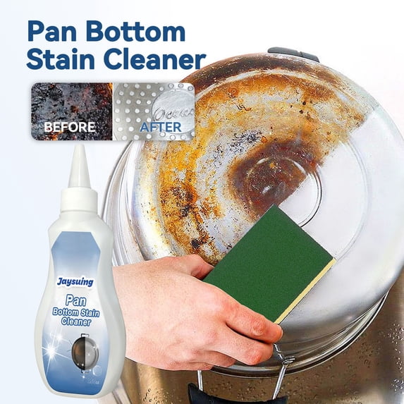 Pan Bottom Stain Cleaner Gel 150ml, Pot and Pan Burn Mark Remover, Stainless Steel, Glass and Ceramic Cleaner, Powerful Multi-Surface Kitchen Stain Removal