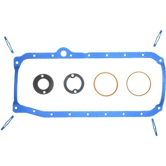 Pan Gasket Set - Compatible with 1988 - 2000 Chevy K3500 5.7L V8 1989 1990 1991 1992 1993 1994 1995 1996 1997 1998 1999