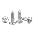 thumbnail image 1 of Pan Head Self Tapping Screws(#7x1/2") 100Pcs, 304 Stainless steel Self Drilling Screw for Metal Wood Plastic, for Cabinet Wall Shutter Plate Rock Furniture, Silver Tone, 1 of 7