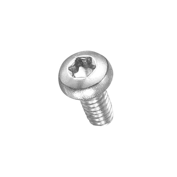 Pan Head Torx Security Screws Bolts (M2-0.4x4mm) 100Pcs, Button Torx Head Machine Screws 304 Stainless Steel - for Furniture Woodworking Project, Silver Tone