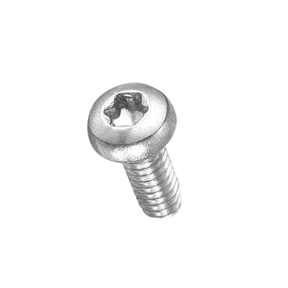 Pan Head Torx Security Screws Bolts (M2-0.4x5mm) 100Pcs, Button Torx Head Machine Screws 304 Stainless Steel - for Furniture Woodworking Project, Silver Tone