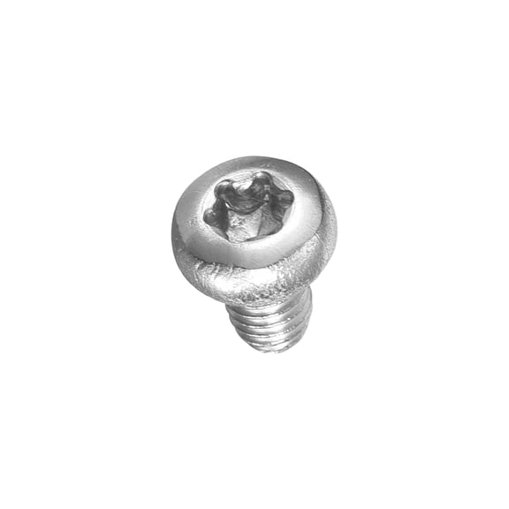 Pan Head Torx Security Screws Bolts (M3-0.5x4mm) 75Pcs, Button Torx Head Machine Screws 304 Stainless Steel - for Furniture Woodworking Project, Silver Tone
