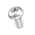 thumbnail image 1 of Pan Head Torx Security Screws Bolts (M5-0.8x10mm) 25Pcs, Button Torx Head Machine Screws 304 Stainless Steel - for Furniture Woodworking Project, Silver Tone, 1 of 7
