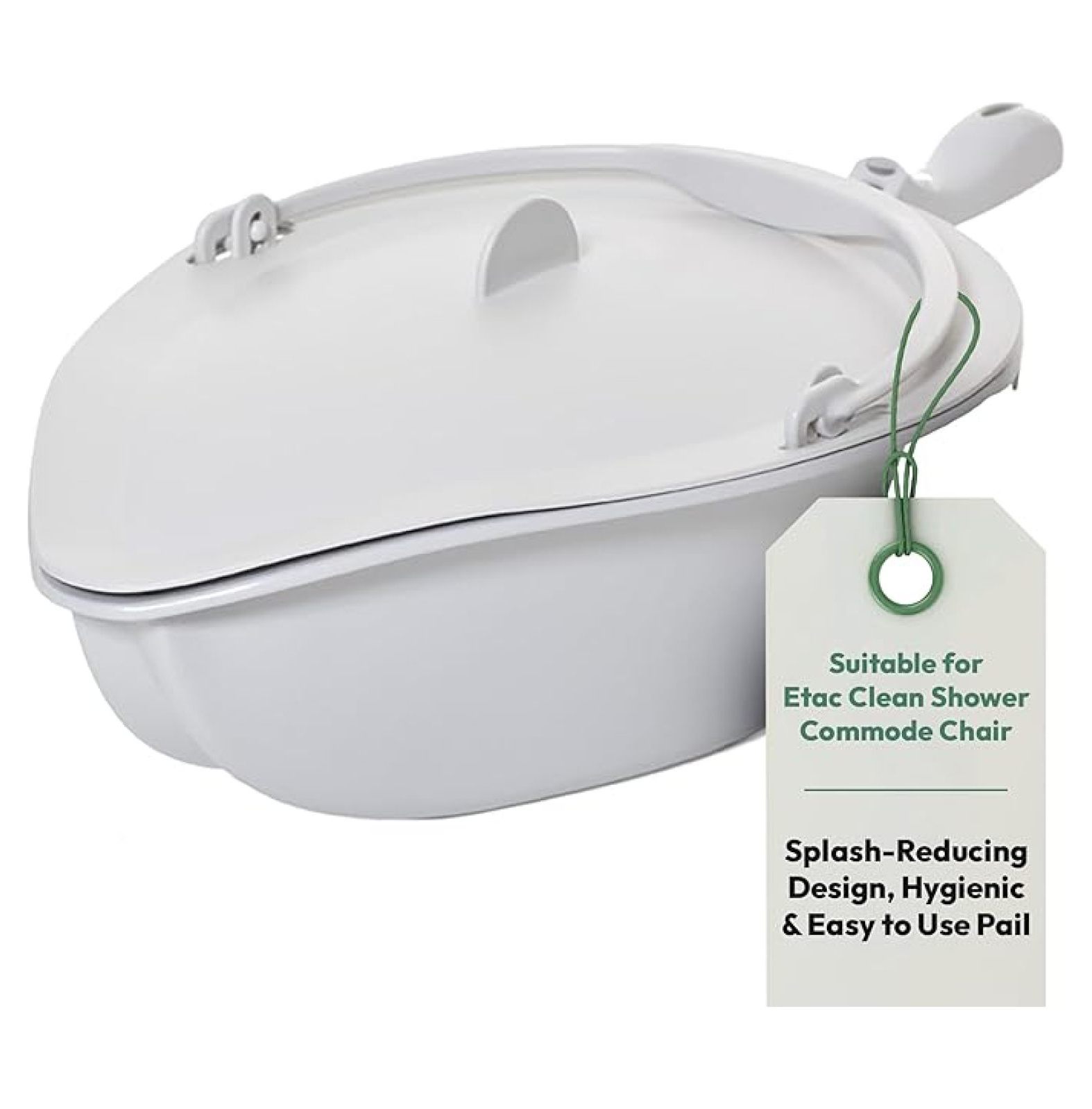 Commode Set Handle Pan with Lid and Handle – Suitable for Clean Shower Commode Chair ...