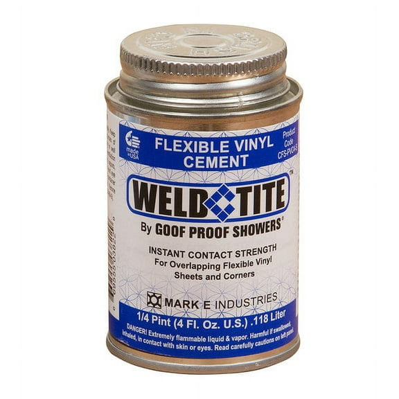 Pan Liner Glue Flexible Vinyl Cement 4 oz
