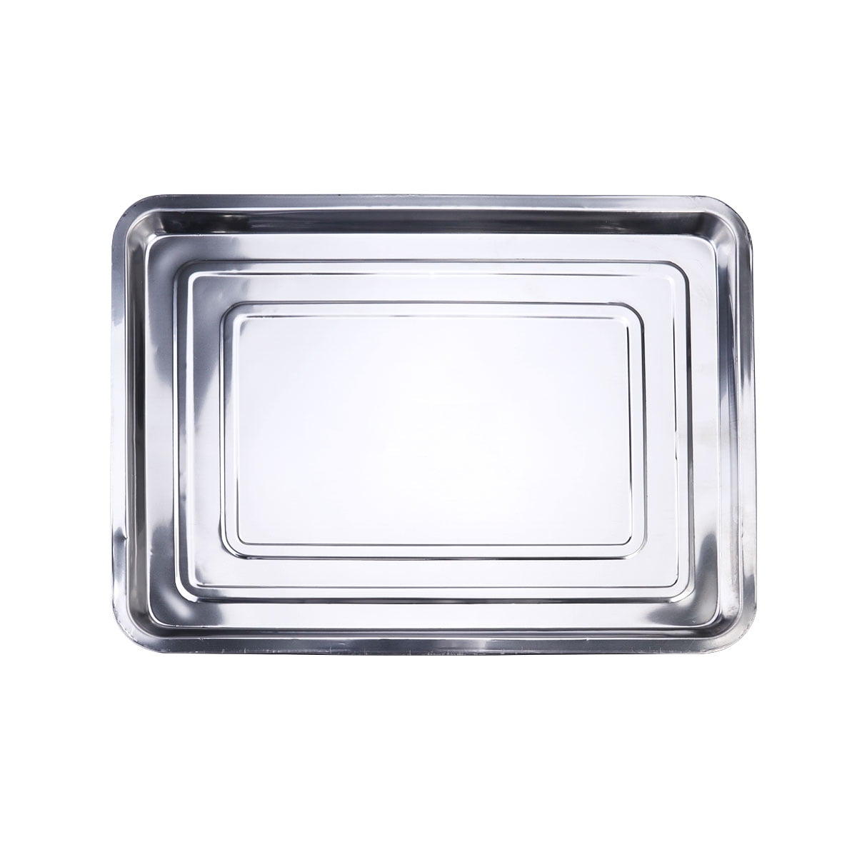 Pan Oven Flat Skillet Dinner Board Stainless Steel Griddle Camping BBQ