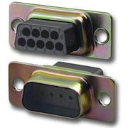 Pan Pacific DH-09HP/T-RL Db9 Male D-Sub Crimp Type Connector Zinc Housing Only Price Per 10/Pkg - DH-09HP/T-RL