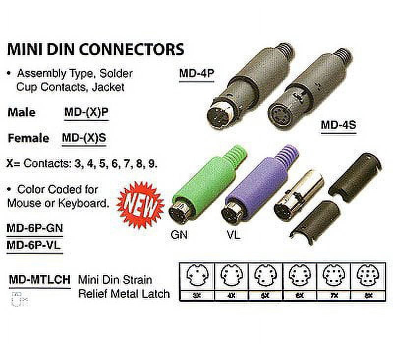Pan Pacific MD-4S MINI DIN FEMALE CONNECTOR 4 PIN SOLDER - CB-NWPL-L8EW ...