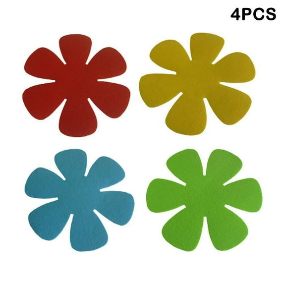 Pan Pot Protectors,4 PCS Flower-Shaped Thicker Pan Protector,Pot Divider Pads Cookware Protectors Set,Pan Protectors for Stacking and Protecting Your Cookware A0A1