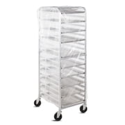 Clear Disposable Pan Rack Covers, Star Seal Top, 50 Count, 52 x 83 in