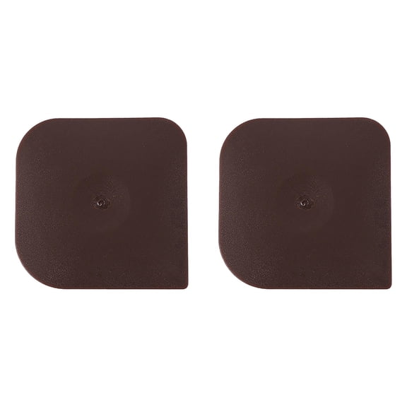 Pan Scraper,2Pcs Plastic Pan Pot Dish Scraper Tool, Kitchen Nylon Food Scraper, Cast Iron Skillet Cleaner Pan Pot Scrubber, Dish Scraper Kitchen Plastic Scrapper Non-Scratch (Brown,2Pcs)