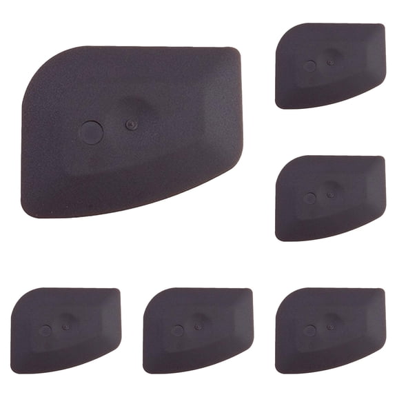 Pan Scraper, 6 PCS Plastic Food Scraper, Pot Scraper Non Scratch for Cast Iron Cleaning, Pot and Pan Cleaning Kitchen Scrapers, Dish Scraper Sturdy Scraper Kitchen tool