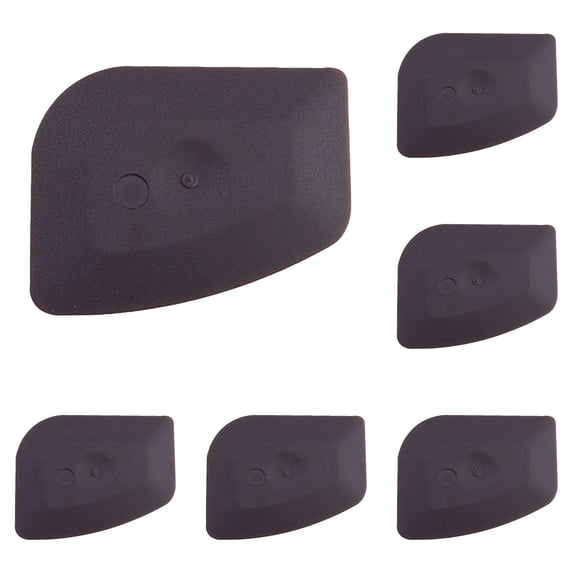 Pan Scraper, 6 PCS Plastic Food Scraper, Pot Scraper Non Scratch for Cast Iron Cleaning, Pot and Pan Cleaning Kitchen Scrapers, Dish Scraper Sturdy Scraper Kitchen tool