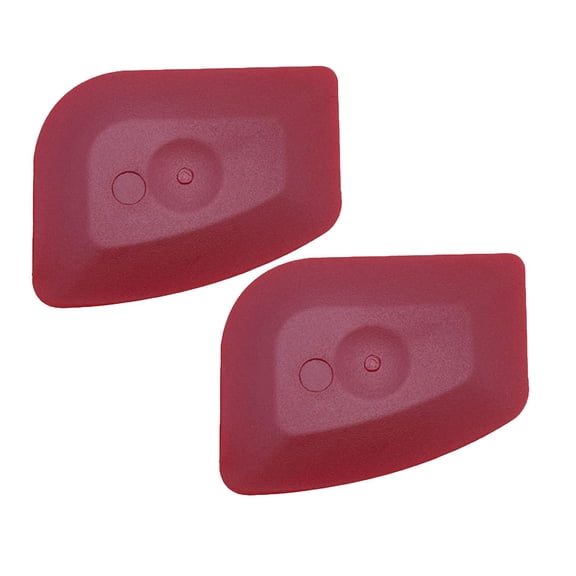 Pan Scraper Dish Scraper Tool, 1 Pc Plastic Pan Scraper Pot Scraper Food Scraper Nylon Non-Scratch Scraper, Polycarbonat Skillet Scraper Cleaner for Cleaning Grease Burnt Food, 2.36"x2.95", Red