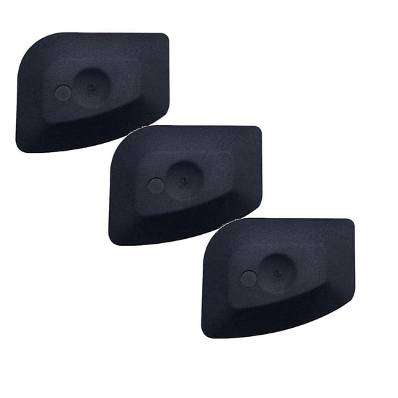 Pan Scraper Dish Scraper Tool Plastic Pan Scraper Pot Scraper Scraper Nylon Non Scratch Scraper Skillet Scraper Cleaner For Cleaning Kitchen Scraper(Black 3PCS)