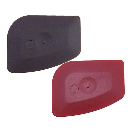 Pan Scrapers Dish Scraper Tool, 1 Pc Cast iron Cleaner Scraper Multifunctional Scraper Polycarbonate Plastic Pan Pot Scraper, Iron Skillet Scraper Scrubber for Cleaning Grease, 2.36"x2.95", Brown