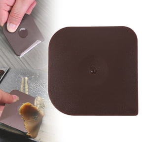 Pan Scrapers Dish Scraper Tool Set, Kitchen Scraper Nylon Pan Pot Food Scraper, Cast Iron Skillet Cleaner Scraper Pan Pot Scrubber, Kitchen Scrapper Cleaning Scraper Tool(Brown)