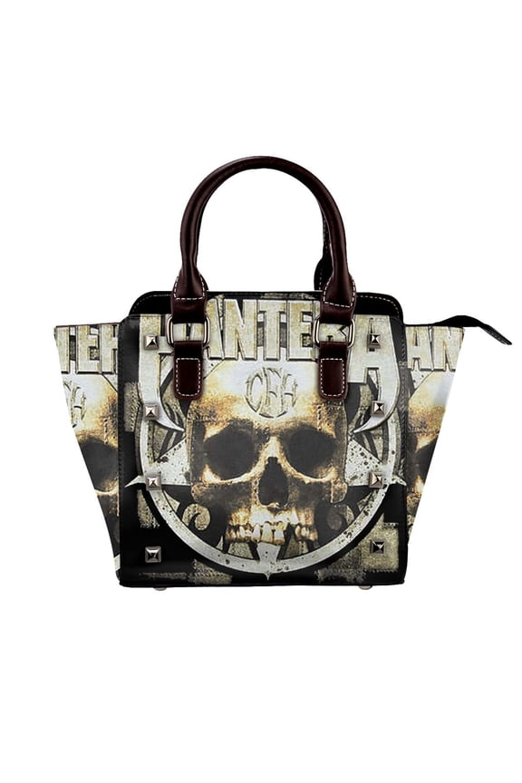 Pan-Tera Handbag Leather Rivet Shoulder Bag Luxury Fashion Shopping Tote Bag Shouldbag For Women