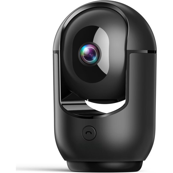 Pan/Tilt  Camera, WiFi Indoor Cameras for   with AI Motion Detection, Pet// Camera with Phone App, 2-Way Audio, 24/7, Siren, TF/Cloud Storage,Black