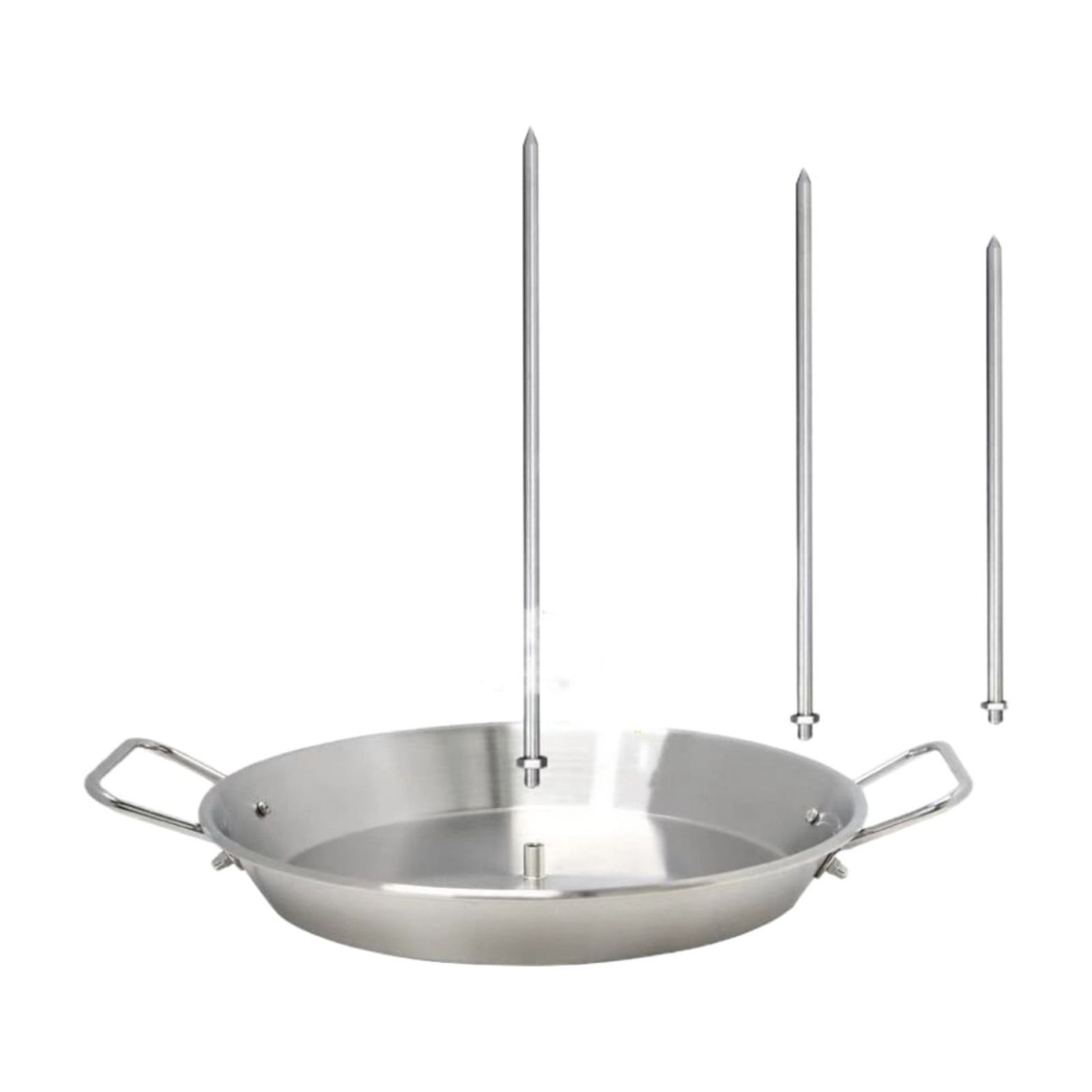 Pan With Skewer Cooking Plate 304 Stainless Steel Vertical 15x11 Grill ...