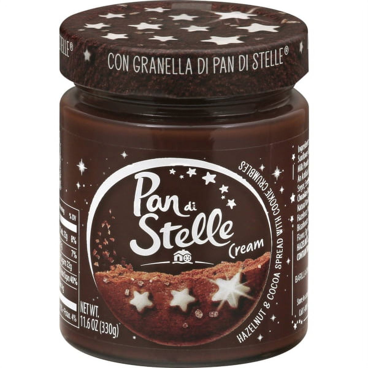 Pan di Stelle Cream  Cocoa & Hazelnut Spread by Mulino Bianco - 11.6 oz 