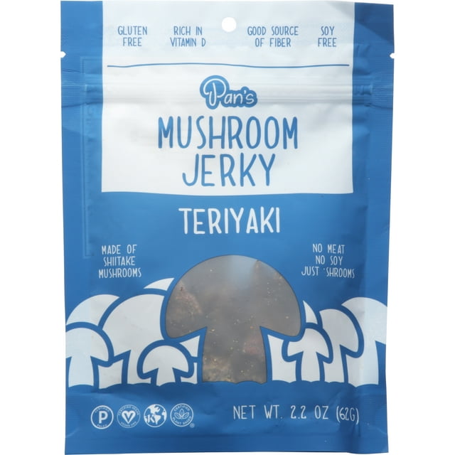 Pan's Mushroom Jerky Mushroom Jerky, 2.2oz Multiple Flavors