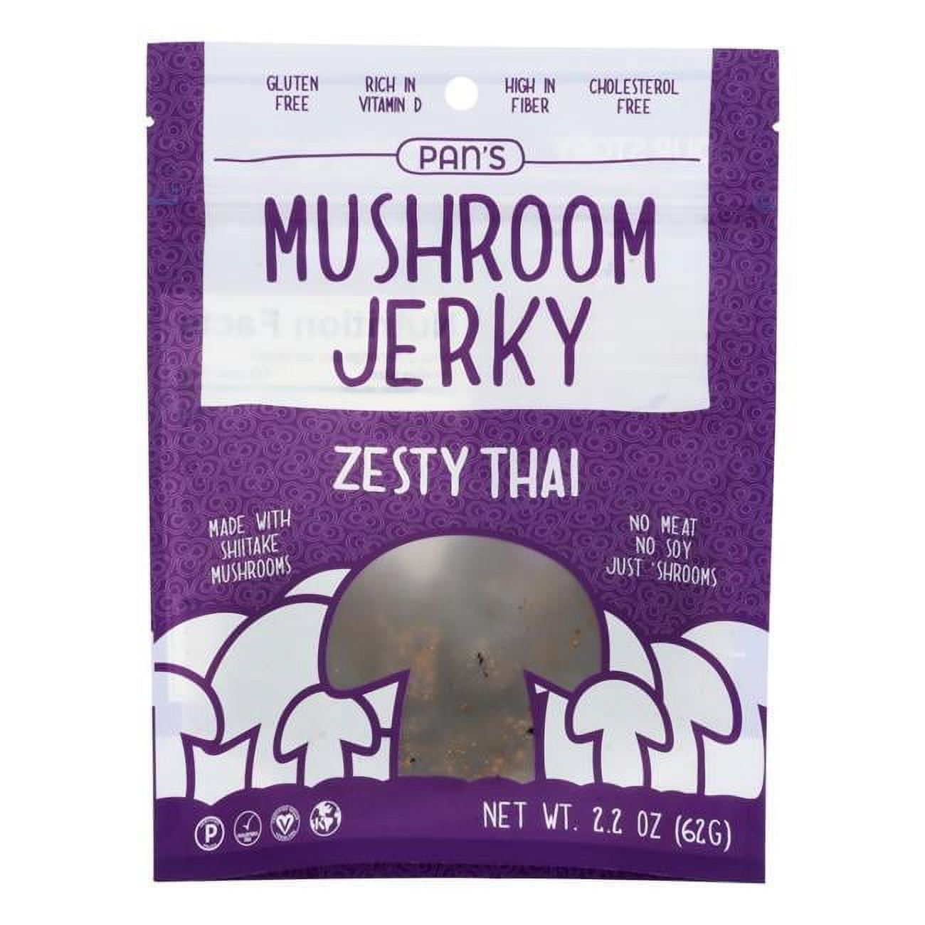 Pan's - Mushroom Jerky Zesty Thai - 2.2 oz. - Walmart.com