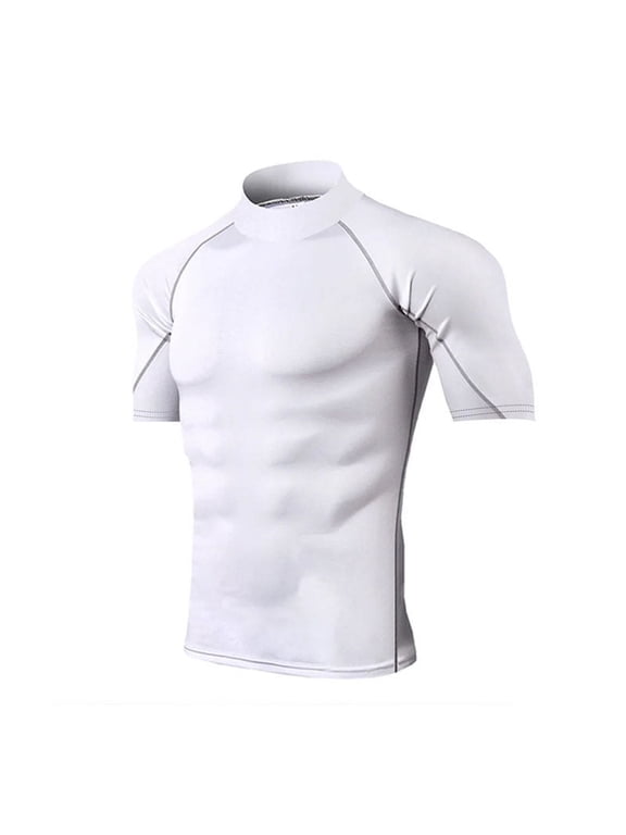 Compression T-Shirt Men Bodybuilding Sportswear Short Sleeve Quick Dry Workout Shirts Sport Tops Tee Gym Running T-shirt Men