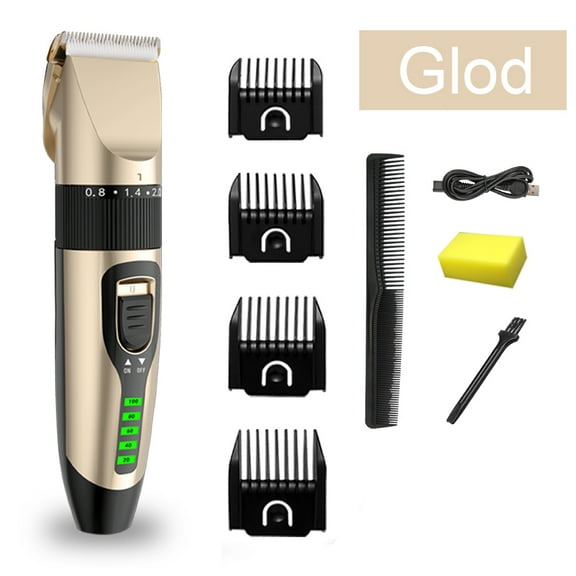 PanBiqintyy Electric Hair Clipper Wireless Professional Trimmer LED Display Ceramic Blade Household Low Noise Men Hair Clipper Haircut Tool