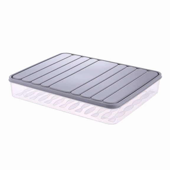 PanBiqintyy Freezer Dumpling Box Food Storage Container Stackable Food Saver Box with Lid Square Plastic Single-layer Sealed Transparent Box
