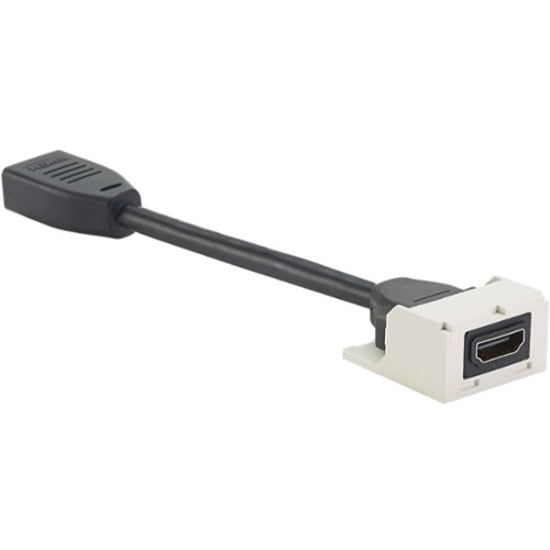 Pan-Net HDMI 2.0 Coupler Module with Pigtail, Off White CMHDMITIW
